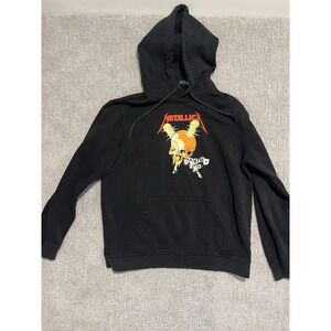 Metallica Hoodie Black Sweatshirt‎ Damage Inc Tour Large
